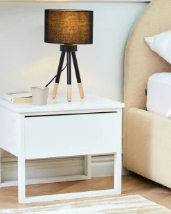 Conjunto De 2 Candeeiros De Mesa Pretos Tobol