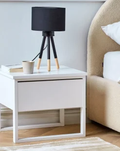 Conjunto De 2 Candeeiros De Mesa Pretos Tobol