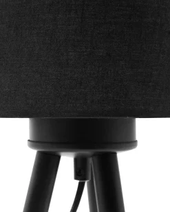 Conjunto De 2 Candeeiros De Mesa Pretos Tobol