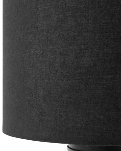 Conjunto De 2 Candeeiros De Mesa Pretos Tobol