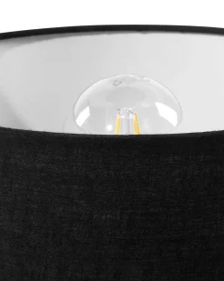 Conjunto De 2 Candeeiros De Mesa Pretos Tobol