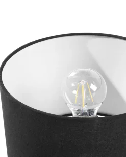 Conjunto De 2 Candeeiros De Mesa Pretos Tobol