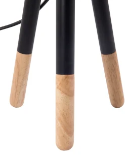 Conjunto De 2 Candeeiros De Mesa Pretos Tobol