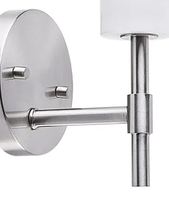 Conjunto De 2 Candeeiros De Parede Em Metal Cromado Armeria