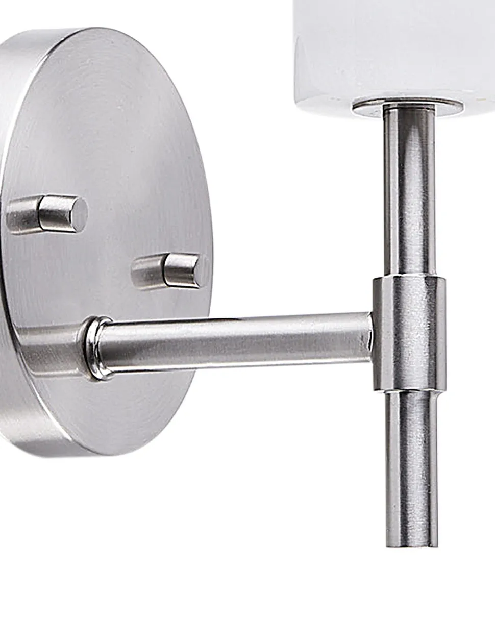 Conjunto De 2 Candeeiros De Parede Em Metal Cromado Armeria