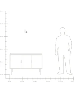 Conjunto De 2 Candeeiros De Parede Em Metal Cromado Armeria