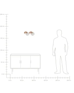 Conjunto De 2 Candeeiros De Parede Cobre Chenab