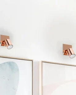 Conjunto De 2 Candeeiros De Parede Cor De Cobre Tigris