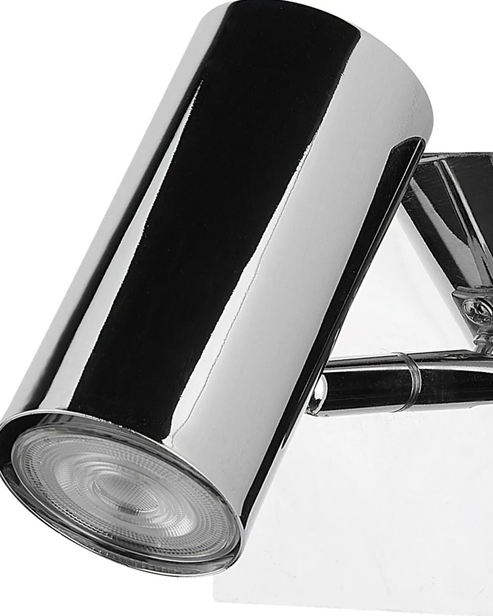 Conjunto De 2 Candeeiros De Parede Em Metal Prateado Rosetta