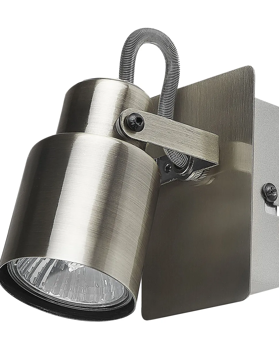 Conjunto De 2 Candeeiros De Parede Em Metal Prateado Bonte