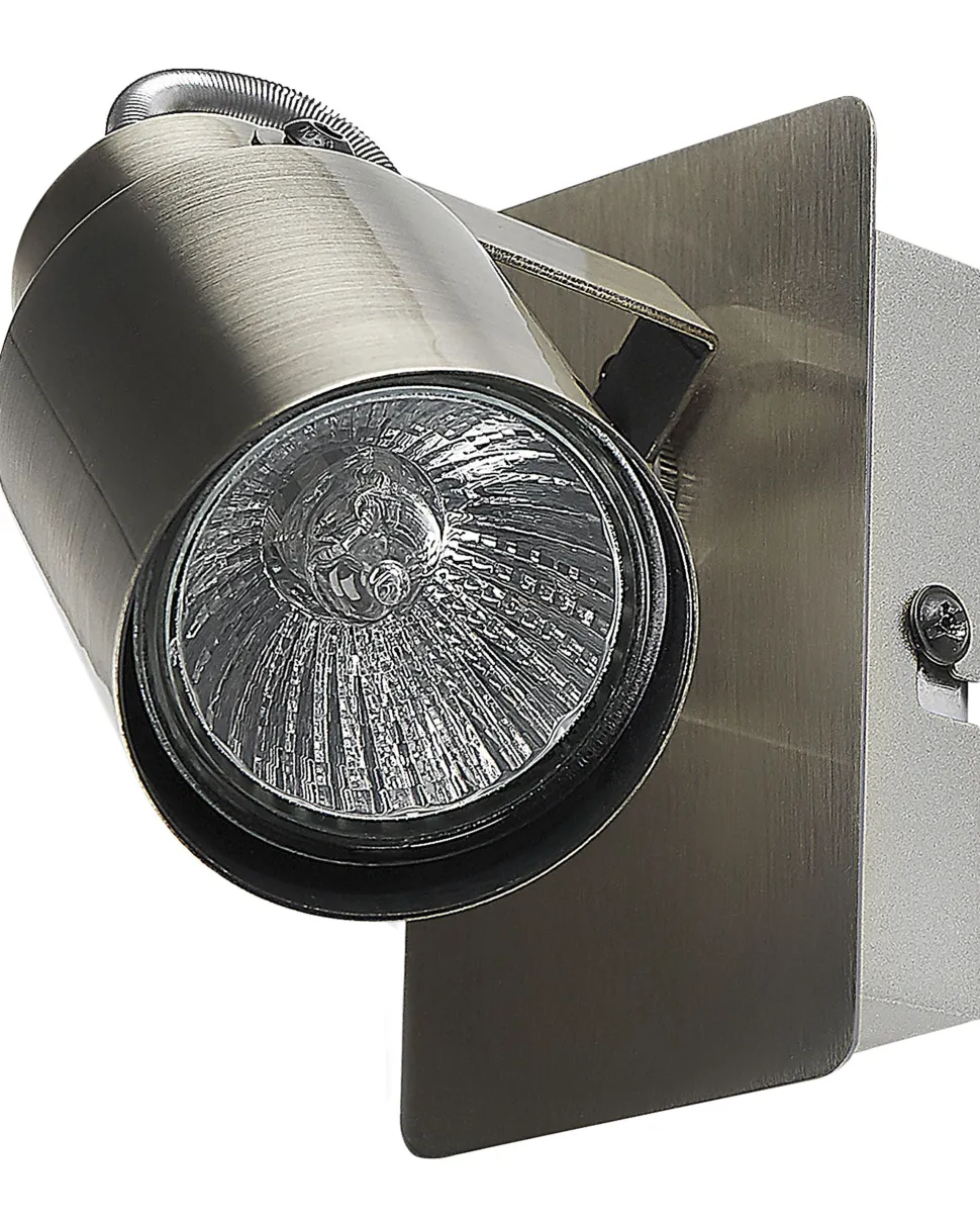 Conjunto De 2 Candeeiros De Parede Em Metal Prateado Bonte