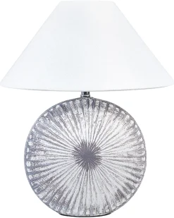 Conjunto De 2 Candeeiros De Mesa Cinzentos 38 Cm Yuna