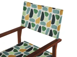 Conjunto De 2 Capas Multicolor Motivo Geometrco Para Cadeiras Cine