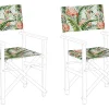 Conjunto De 2 Capas Multicolor Motivo Flamingo Para Cadeiras Cine
