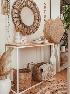 Conjunto De 2 Cestos Com Alcas Creme Kaella