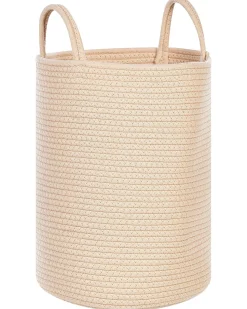 Conjunto De 2 Cestos De Algodao Creme Saryk