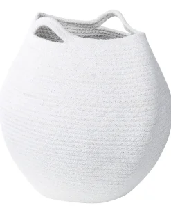 Conjunto De 2 Cestos Em Algodao Branco Panjgur