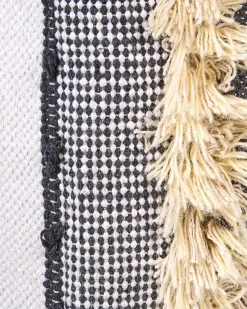 Conjunto De 2 Cestos Em Algodao Creme E Cinzento Kotkai