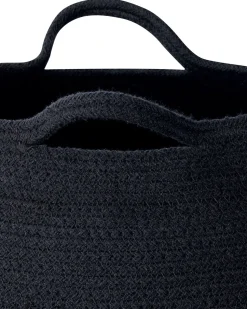 Conjunto De 2 Cestos Em Algodao Preto Panjgur