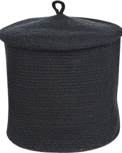 Conjunto De 2 Cestos Em Algodao Preto Silopi