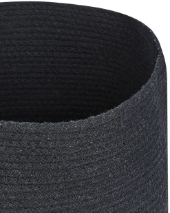 Conjunto De 2 Cestos Em Algodao Preto Silopi