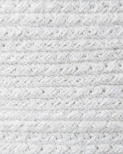 Conjunto De 3 Cestos Em Algodao Branco E Creme Basima