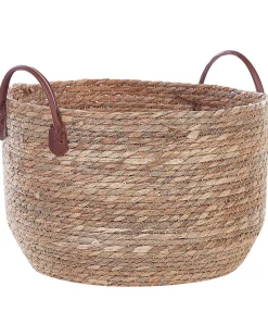 Conjunto De 3 Cestos Em Fibra De Algas Cor Natural Sayjar