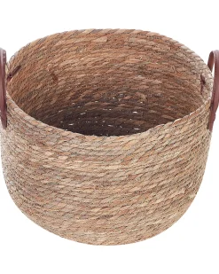 Conjunto De 3 Cestos Em Fibra De Algas Cor Natural Sayjar