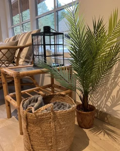 Conjunto De 3 Cestos Em Juta Cor Natural Wadh