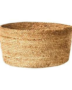 Conjunto De 3 Cestos Em Juta Natural E Creme Ranwal