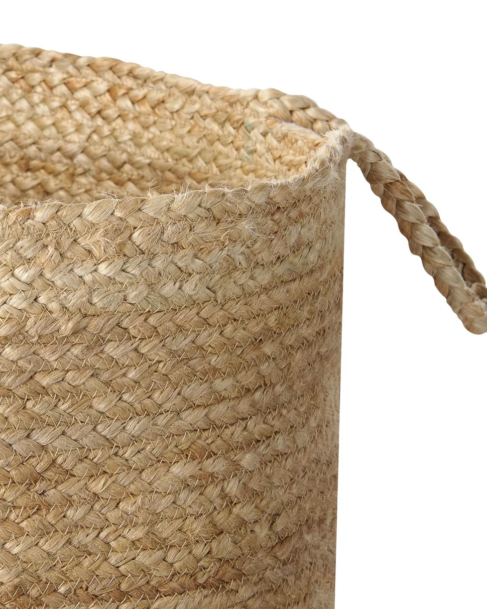 Conjunto De 2 Cestos Em Juta Azul Marinho E Creme Gajar