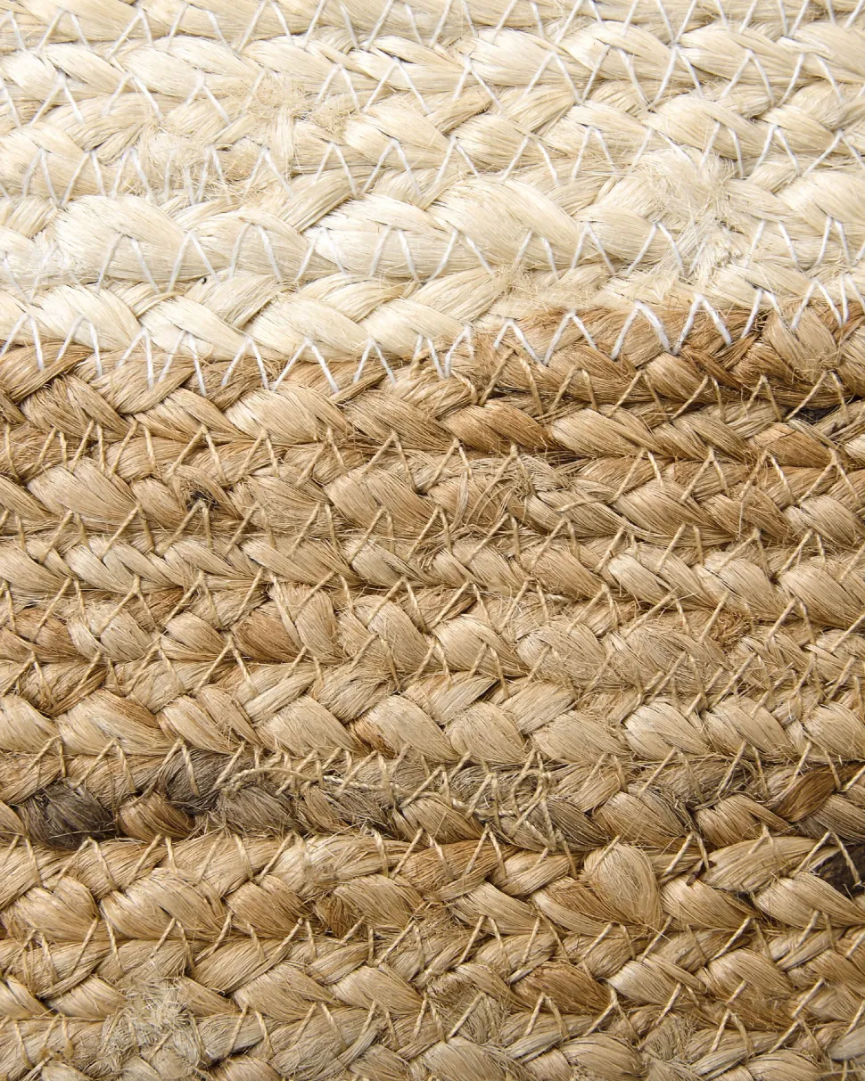 Conjunto De 3 Cestos Em Juta Natural E Creme Tajori