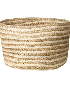 Conjunto De 3 Cestos Em Juta Natural E Creme Kahu