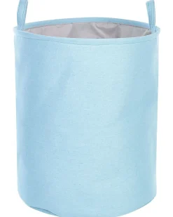 Conjunto De 3 Cestos Em Tecido De Poliester Azul E Cinzento Archa