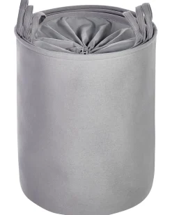 Conjunto De 3 Cestos Em Tecido De Poliester Cinzento Archa