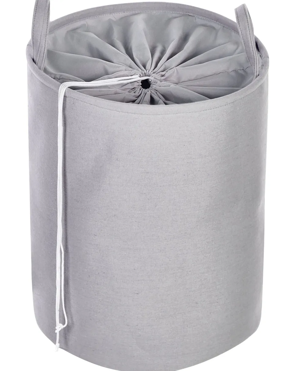 Conjunto De 3 Cestos Em Tecido De Poliester Cinzento Archa