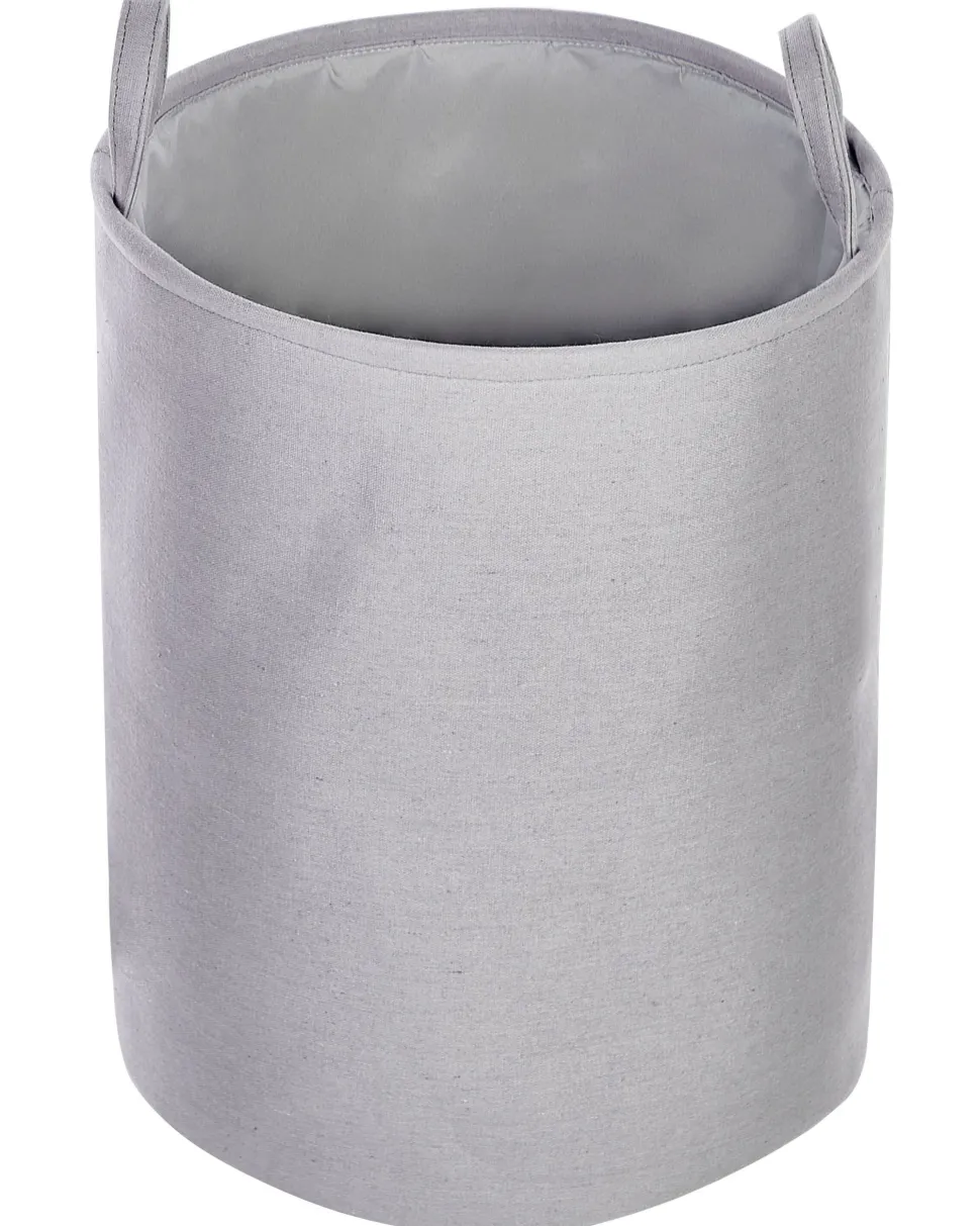 Conjunto De 3 Cestos Em Tecido De Poliester Cinzento Archa