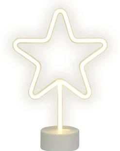 Conjunto De 3 Decoracoes Em Led Neon Multicolor Floretta
