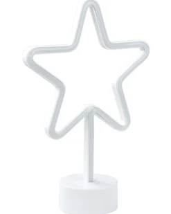 Conjunto De 3 Decoracoes Em Led Neon Multicolor Floretta