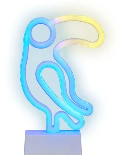 Conjunto De 3 Decoracoes Em Led Neon Multicolor Mabel