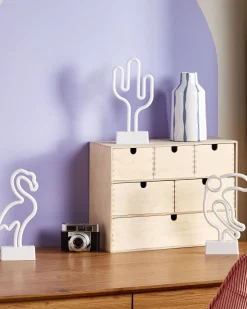 Conjunto De 3 Decoracoes Em Led Neon Multicolor Mabel