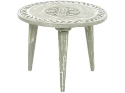 Conjunto De 2 Mesas De Apoio Em Madeira De Mango Verde Ekamba