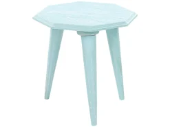 Conjunto De 2 Mesas De Apoio Em Madeira De Mango Azul Kanri