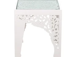 Conjunto De 2 Mesas De Apoio Brancas Amadpur