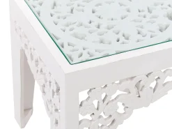 Conjunto De 2 Mesas De Apoio Brancas Amadpur