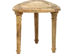 Conjunto De 2 Mesas De Apoio Em Madeira Clara De Mango Saora