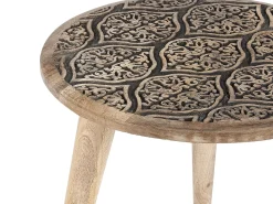 Conjunto De 2 Mesas De Apoio Em Madeira Clara De Mango Sharma