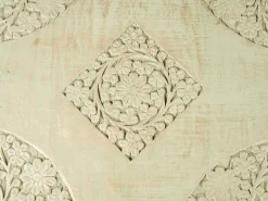 Conjunto De 2 Mesas De Apoio Em Madeira Verde E Dourada Belidha