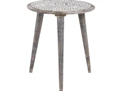 Conjunto De 2 Mesas De Apoio Em Madeira De Mango Branca Barju