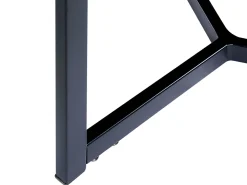 Conjunto De 2 Mesas De Centro Em Madeira Escura E Preta Tippo